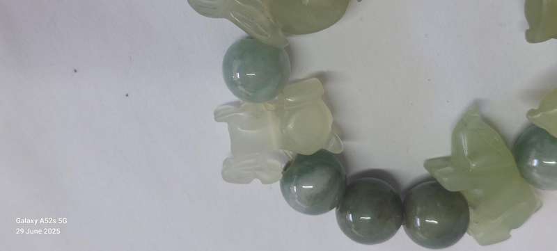 Stunning vintage Chinese Zodiac Jade bracelet Wow!!