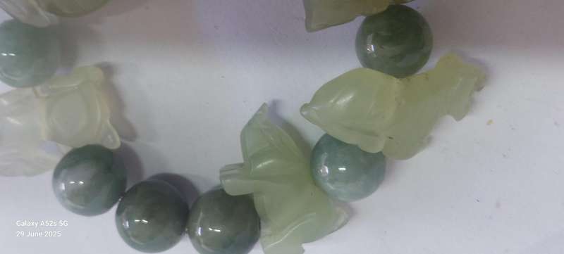 Stunning vintage Chinese Zodiac Jade bracelet Wow!!