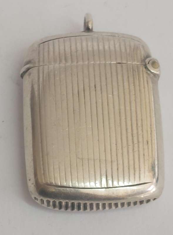 Rare miniature 1893 London silver vesta case 14.4g