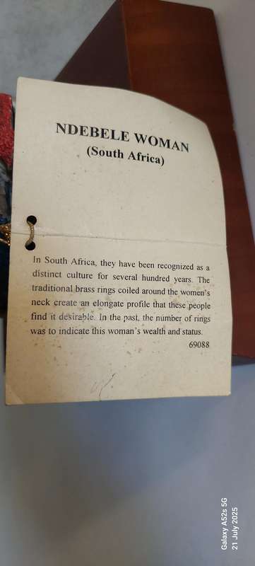 Vintage Tribes of the world Ndebele woman figurine Value R1500e