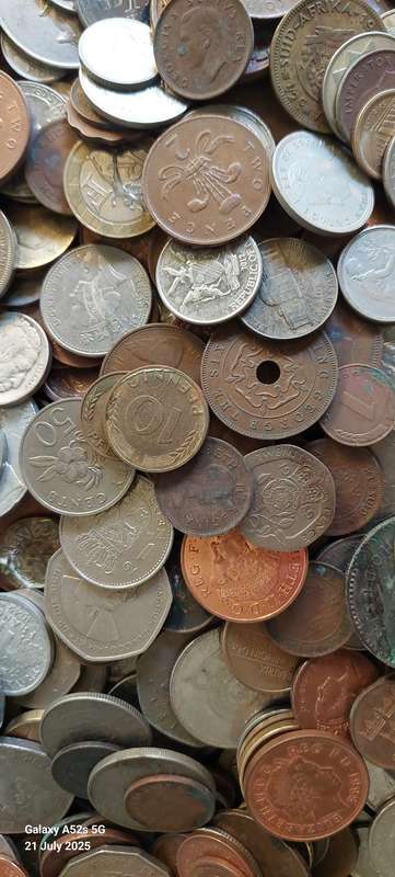 6.3kg of SA & international coins