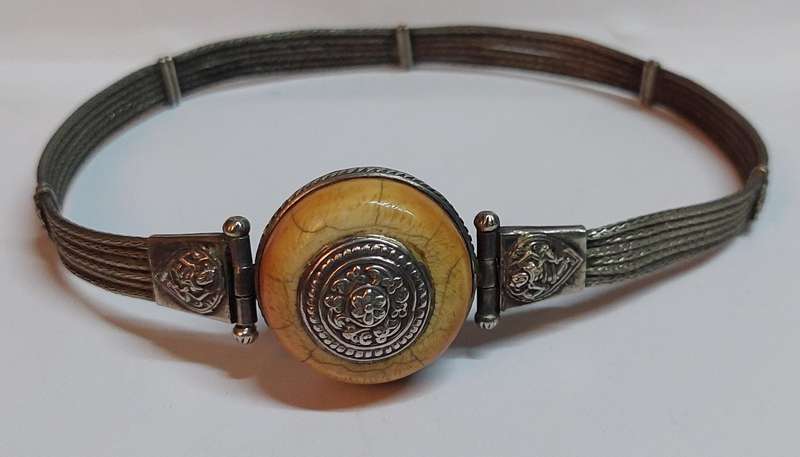 Rare!! 19th century Indian sterling silver choker belt circa 1880's 53.7g Value R3500