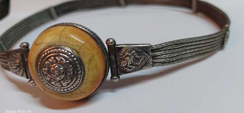 Rare!! 19th century Indian sterling silver choker belt circa 1880's 53.7g Value R3500