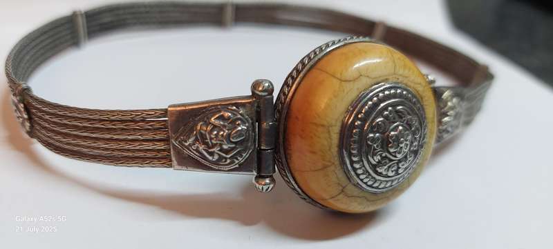 Rare!! 19th century Indian sterling silver choker belt circa 1880's 53.7g Value R3500