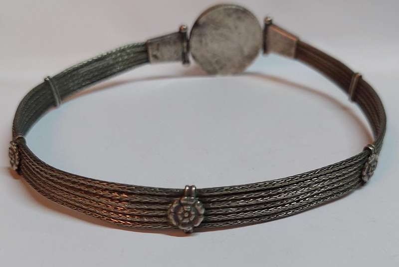 Rare!! 19th century Indian sterling silver choker belt circa 1880's 53.7g Value R3500