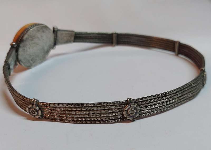 Rare!! 19th century Indian sterling silver choker belt circa 1880's 53.7g Value R3500