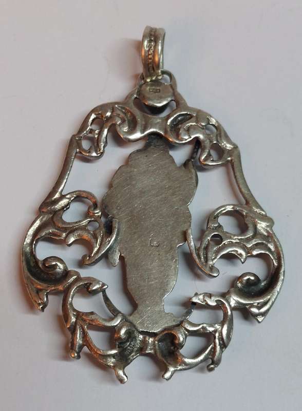 Rare!! BAS sterling silver Mother & child pendant by Blachian Antik Schmuck 15.8g Value R3500