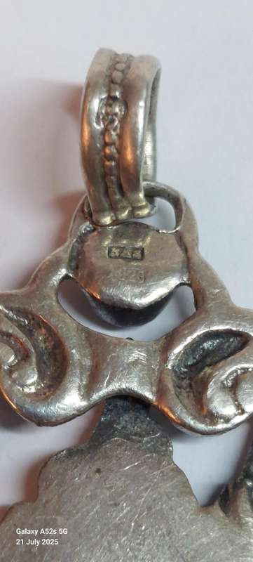 Rare!! BAS sterling silver Mother & child pendant by Blachian Antik Schmuck 15.8g Value R3500