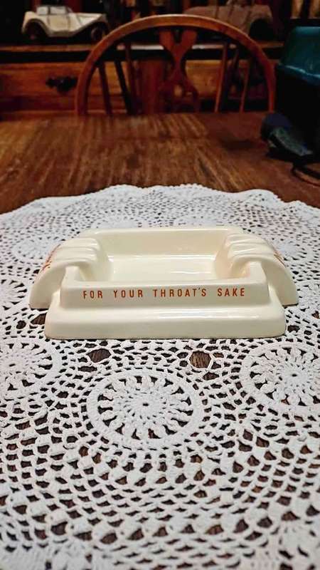 Vintage Art Deco Craven A. For your throats sake Ashtray by Carreras Ltd London - Made in England