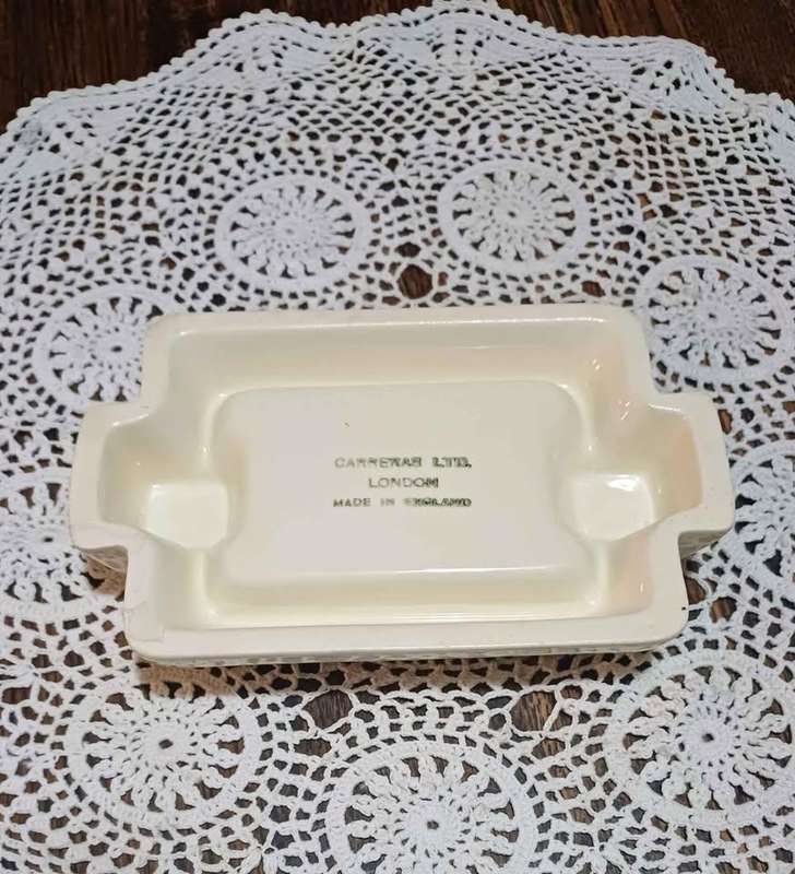 Vintage Art Deco Craven A. For your throats sake Ashtray by Carreras Ltd London - Made in England