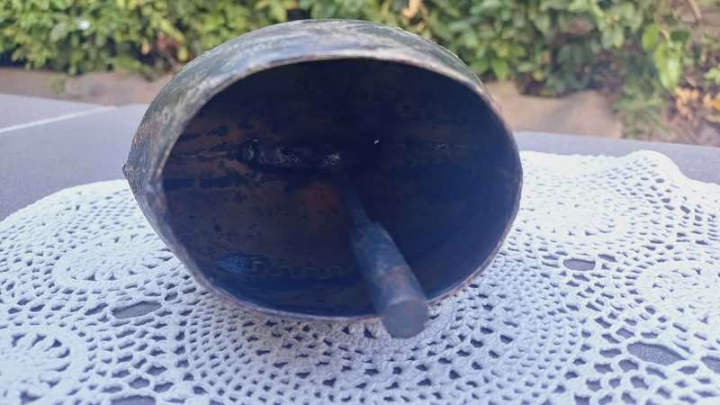 Vintage hand-crafted metal cow bell