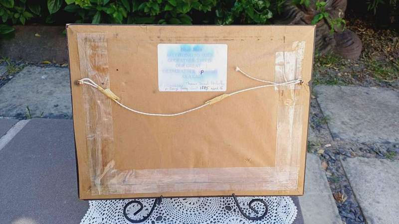Framed Antique Photo - Thomas Daniel Nicholls 1875 aged 15 (provenance attached on back)