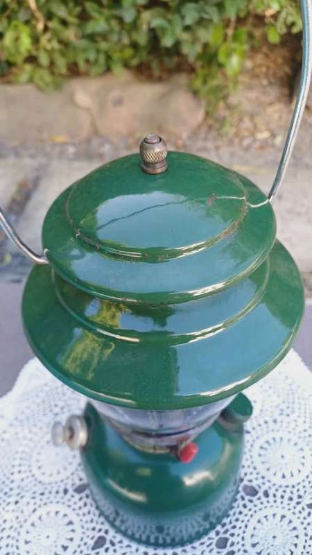 Vintage Coleman Lantern, Made in Wichita, Kansas July 1981 - Glass intact