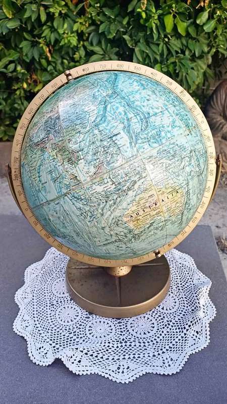 Vintage Replogle World Ocean Series Raised Relief 12 Inches diameter Globe