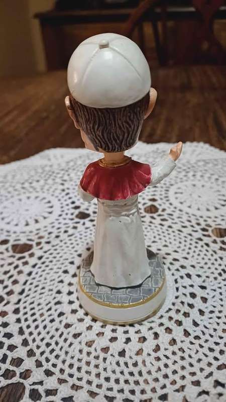 Vintage bobble head figure Pope Francis (Papa Francesco)