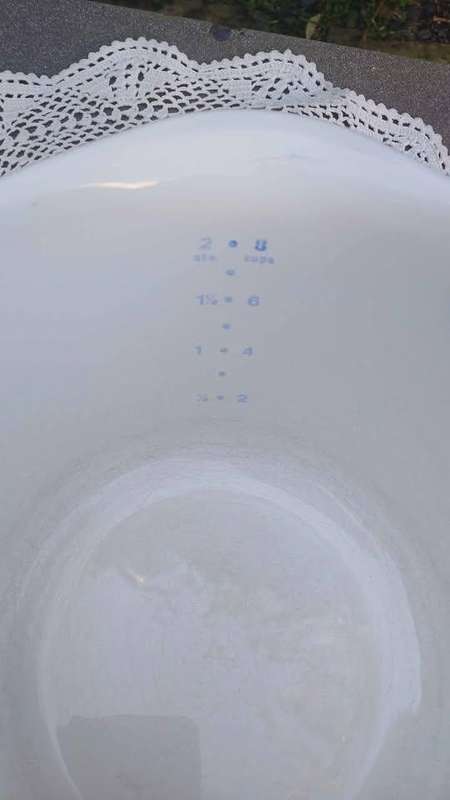 Large Vintage 2 Quarts Corningware Cornflower Blue Saucemaker Jug
