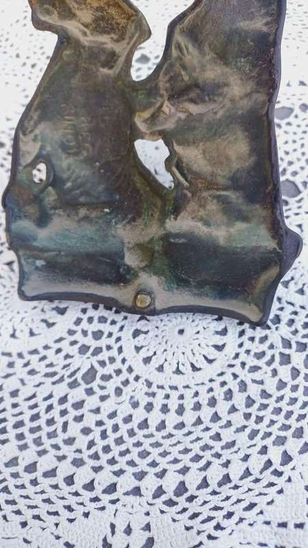 Vintage Brass Door Knocker. Sealyham Terrier Dogs. Elpec England .Reg 811901
