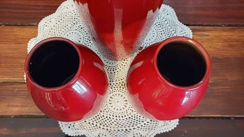 Trio of Mid-century Scheurich Amano vases - Made in Germany