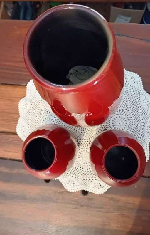 Trio of Mid-century Scheurich Amano vases - Made in Germany