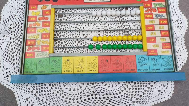 1960s Toy Wooden Wisdom Board
