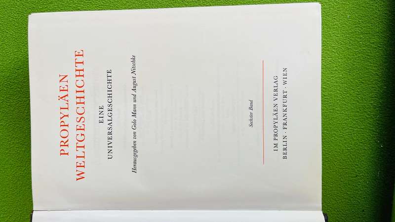 Propylaen Weltgeschichte Weltkulturen Renaissance in Europa volume 6 - German book