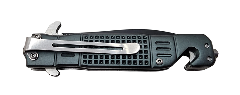 Gerber Folding Knife With Window Breaker And Seat Belt Cutter