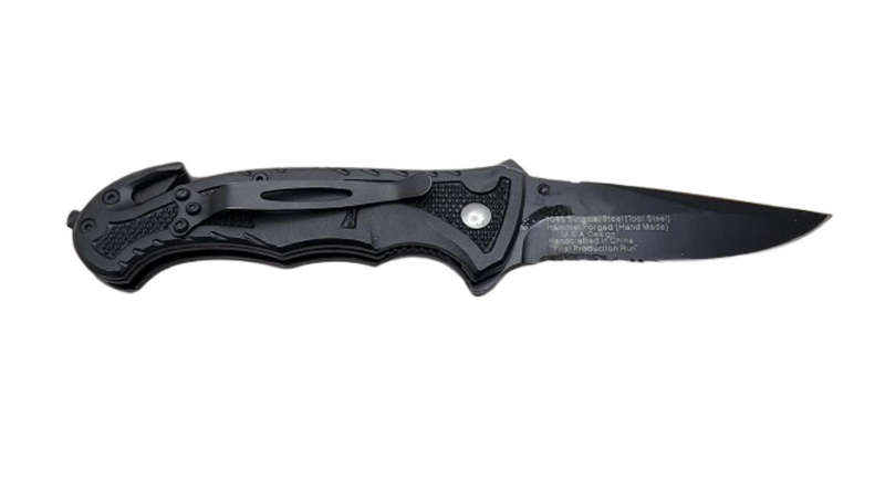 K9 Folding Knife With Window Breaker And Seat Belt Cutter
