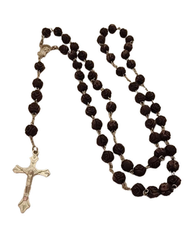 Holy Rosary Prayer Beads - Dark Brown
