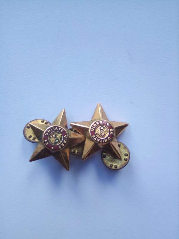South African Military Collar Badges