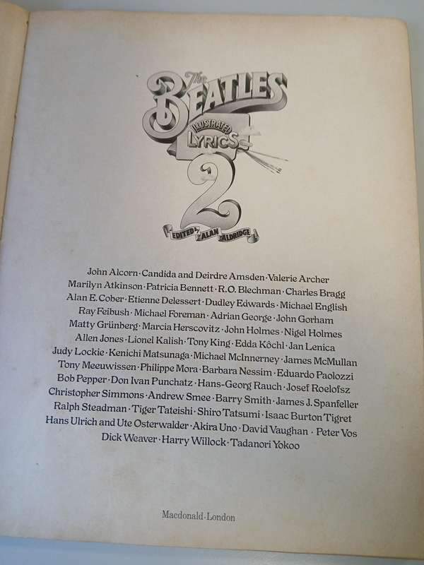 The Beatles Illustrated Lyrics New-Number Two 1971