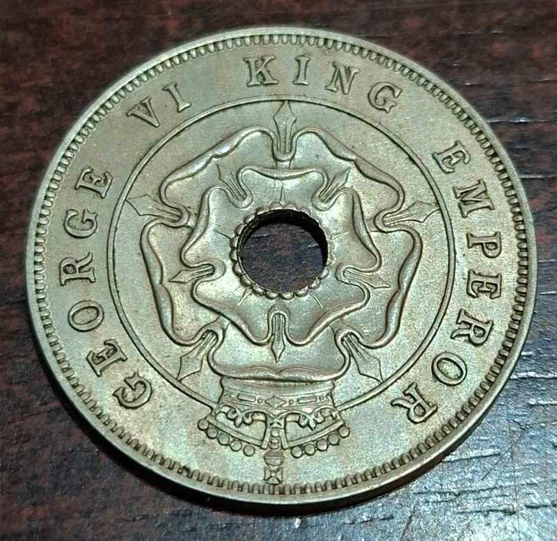 1940 Southern Rhodesia one penny coin.