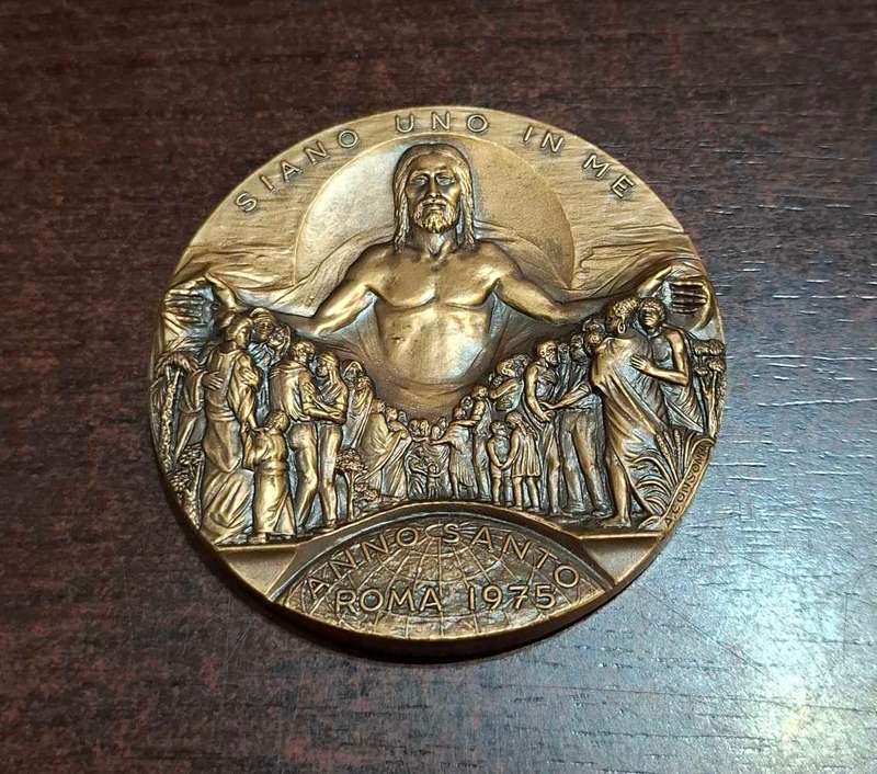 Vatican Medal Pope Paul VI Jubilee 1975 Holy Year in Rome