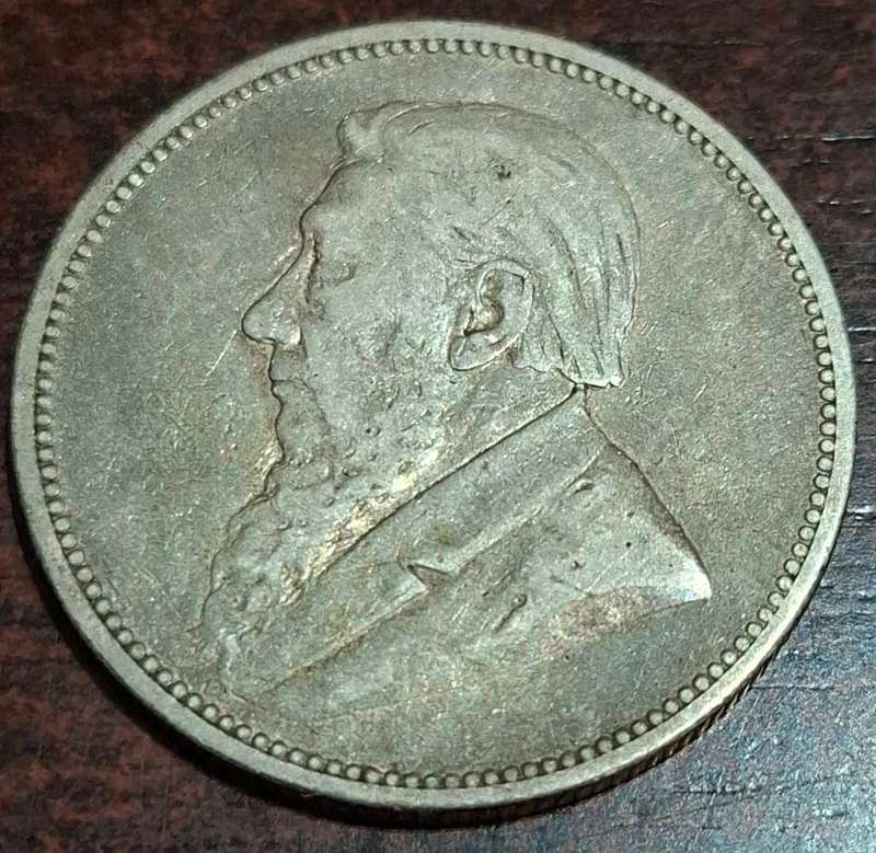 1892 2 Shillings coin from the South African Republic