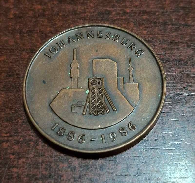 1886 - 1986 Johannesburg Centenary Medallion