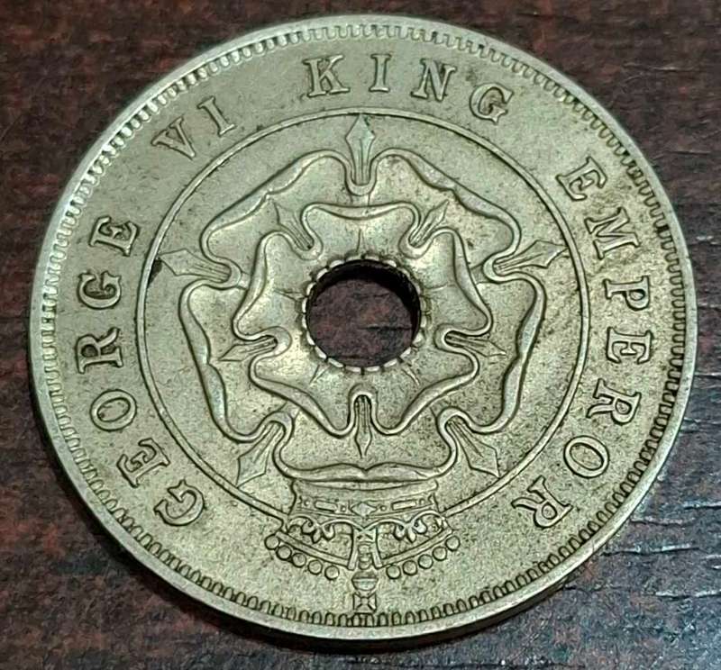 1937 One Penny coin from Southern Rhodesia