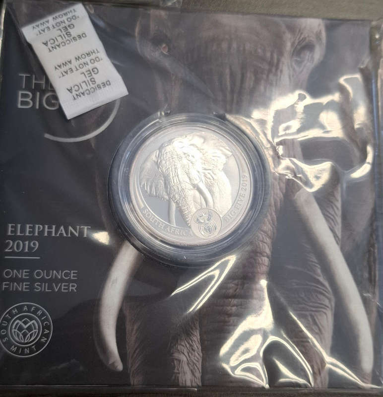 Big Five Series 1 Complete 5 X 1oz Silver coins Elephant, Lion, Leopard, Rhino and Buffalo