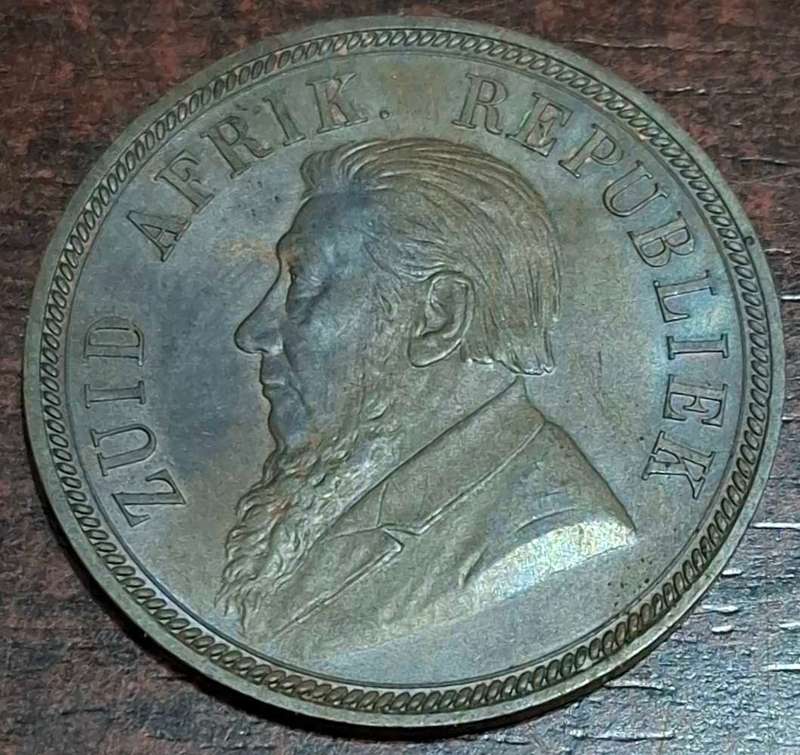 1892 South Africa 1 Penny coin