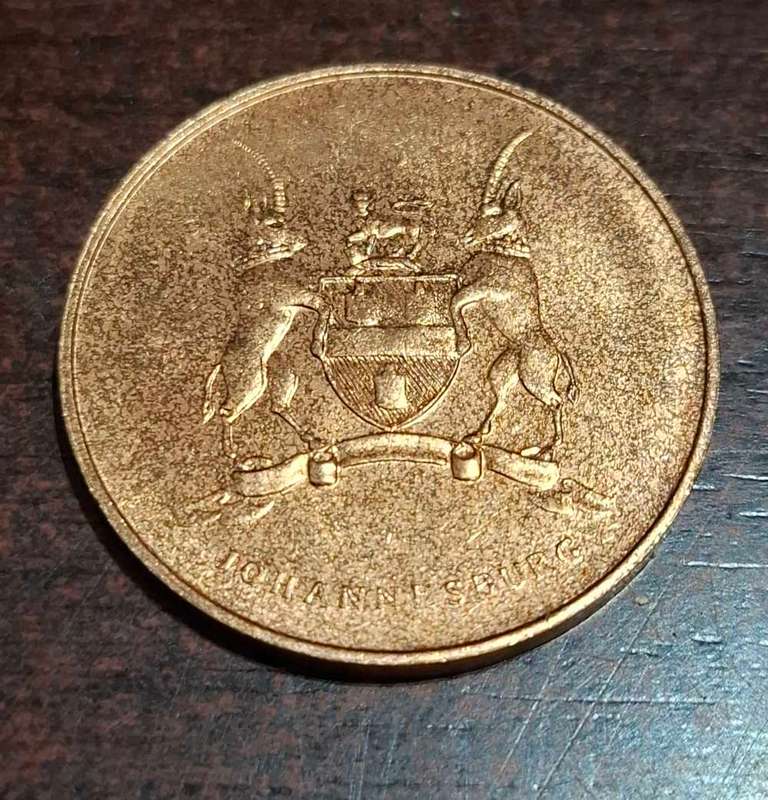 1966 South Africa 5 year Republic - Johannesburg medallion