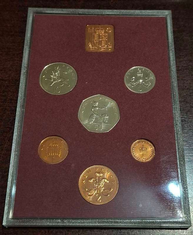 1979 Elizabeth II New Pence proof coin set from the United Kingdom
