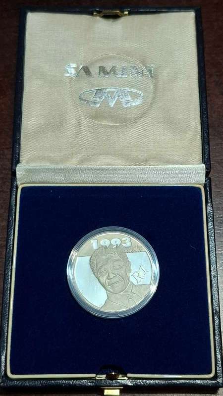 2007 South Africa Mint Nelson Mandela Commemorative 1 Rand Proof Coin