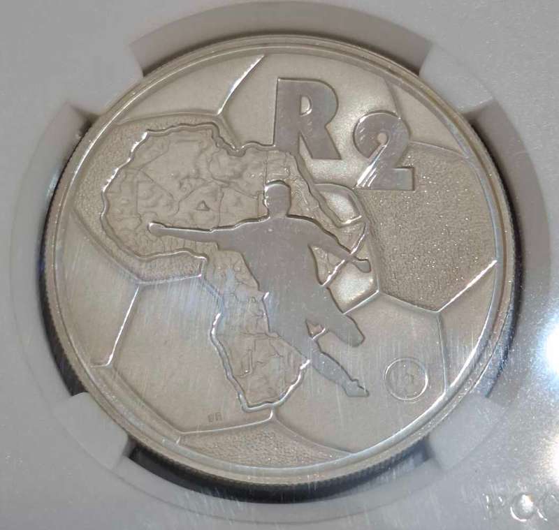 1996 RSA: SILVER R2 (1OZ) SOCCER - AFRICAN CUP OF NATIONS