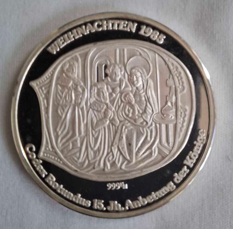 1985 GERMANY Hildesheimen SILVER Coin "Proof"