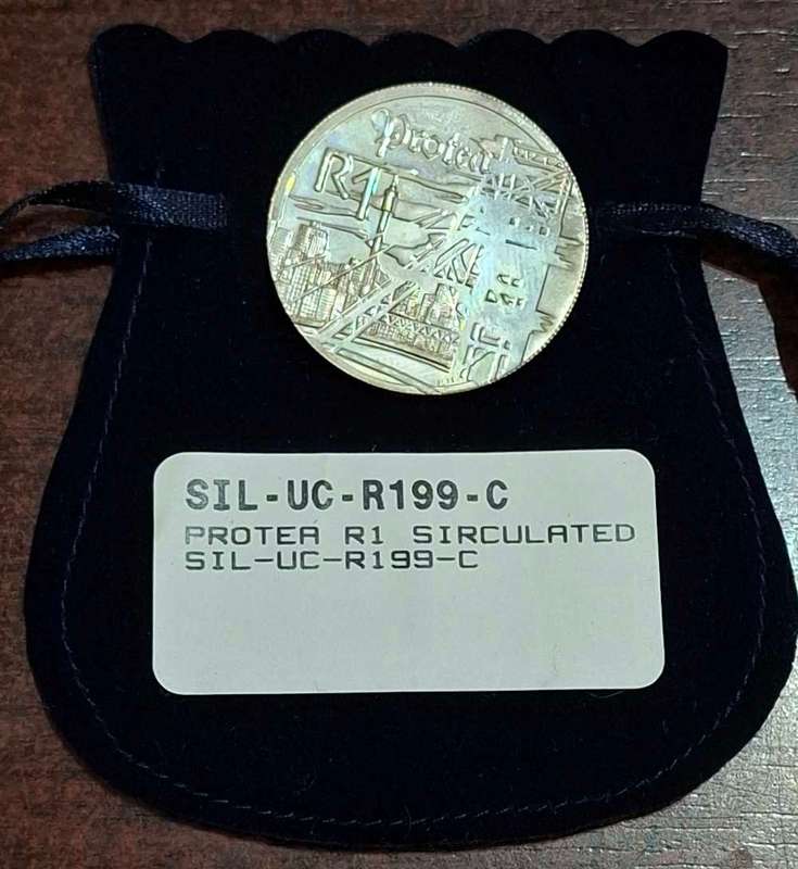1999 PROTEA R1 SILUER UNIRCULATED COIN