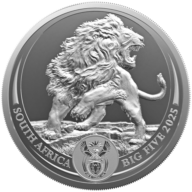 2025 1 oz Silver Coin - Big Five III - Lion
