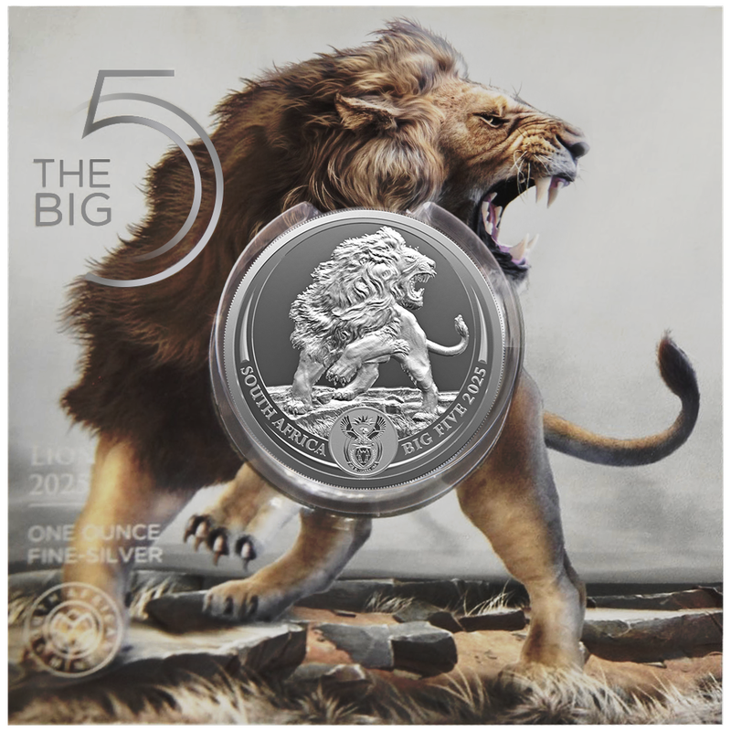 2025 1 oz Silver Coin - Big Five III - Lion
