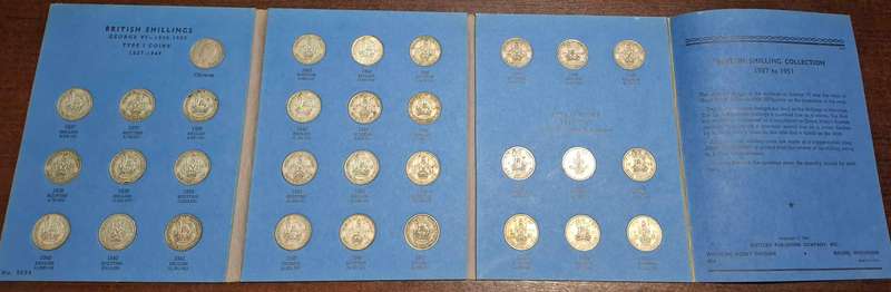 Great Britain Whitman Folder Shilling Collection 1937-1951 complete set