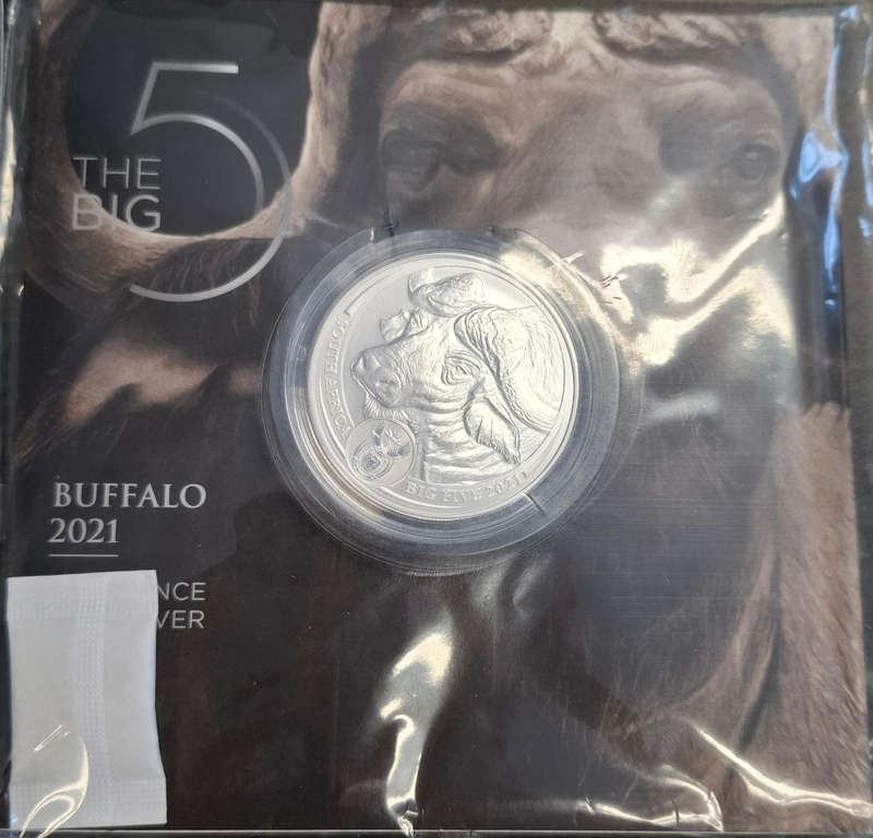 Big Five Series 1 Complete 5 X 1oz Silver coins Elephant, Lion, Leopard, Rhino and Buffalo
