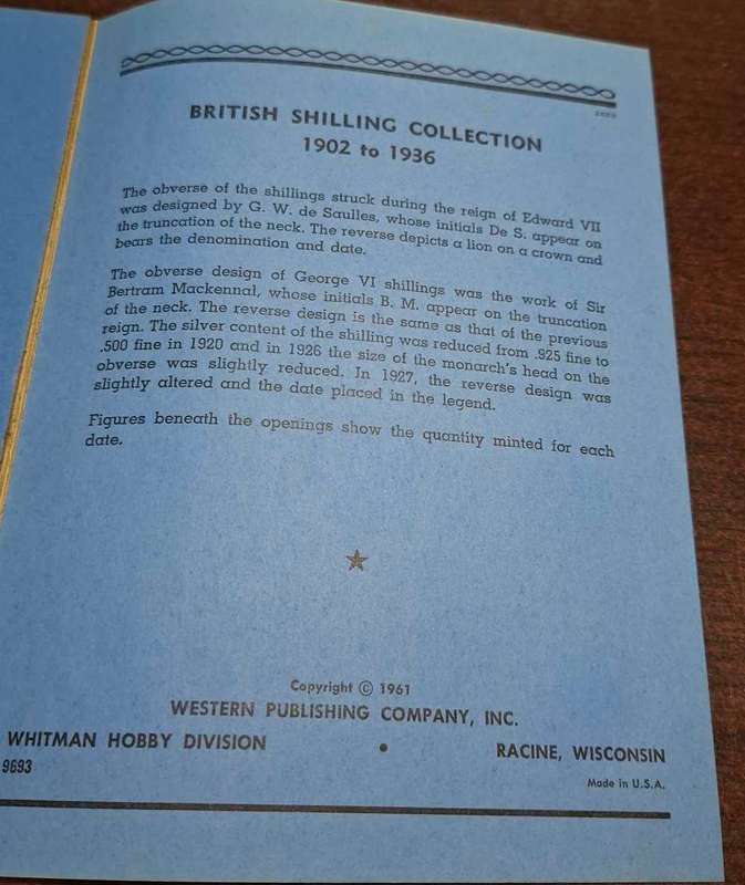 Incomplete Great britain shillings set