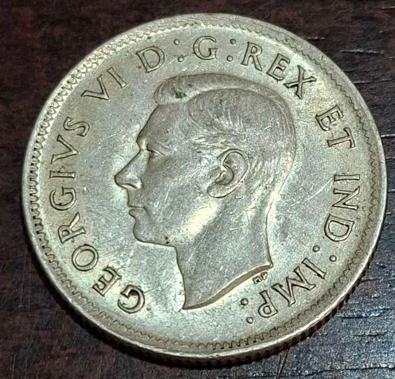 1937 Canadian 25-cent coin