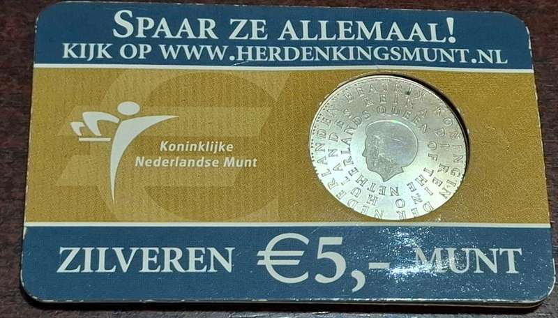 2004 5 Euro coin, commemorating 50 years of the Statute of the Kingdom